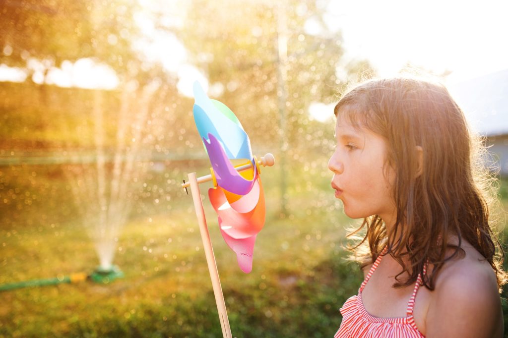 Beautiful girl having fun outside