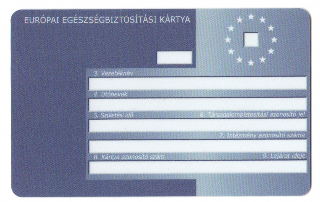 európai egészségbiztosítási kártya igénylőlap nyk 