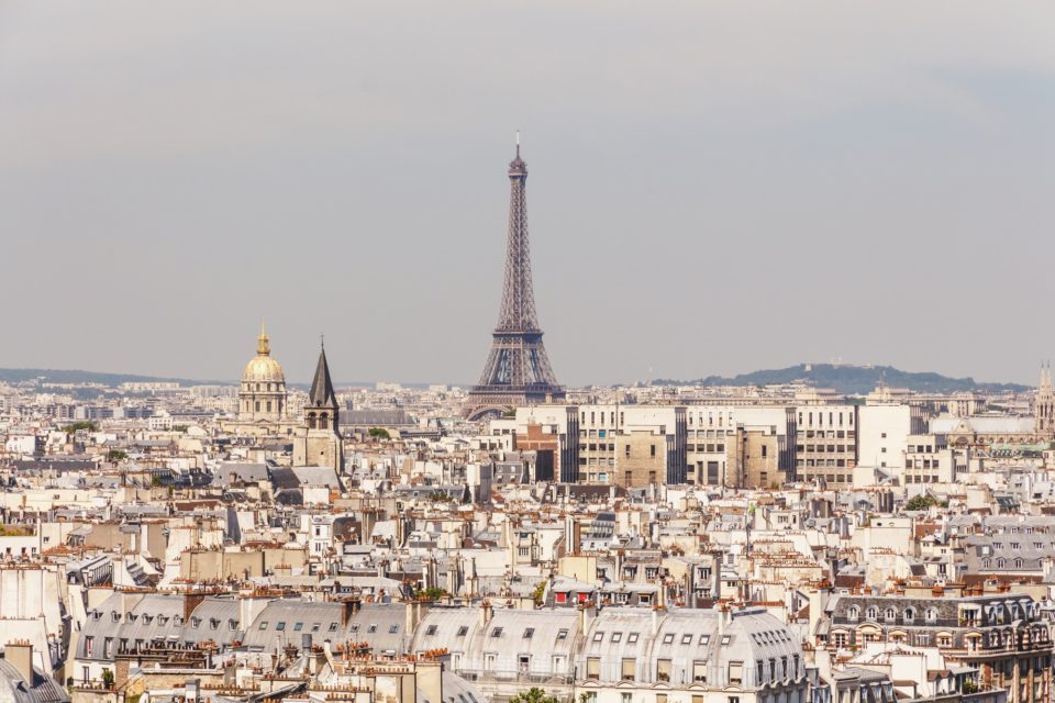 view of Paris city, France
