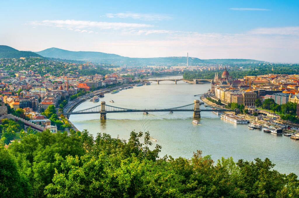 Budapest at sunset