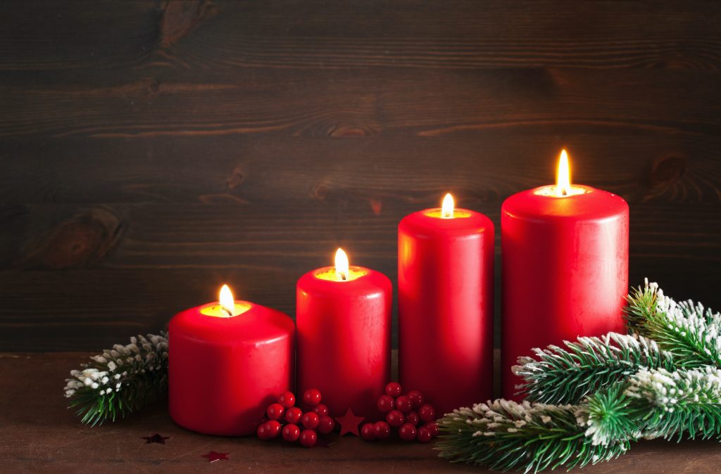 christmas advent candles lantern decoration
