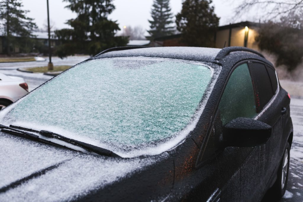 Ice-Covered Car